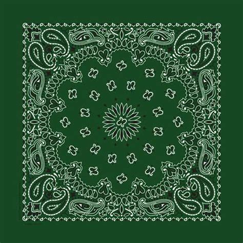 green bandana pattern.